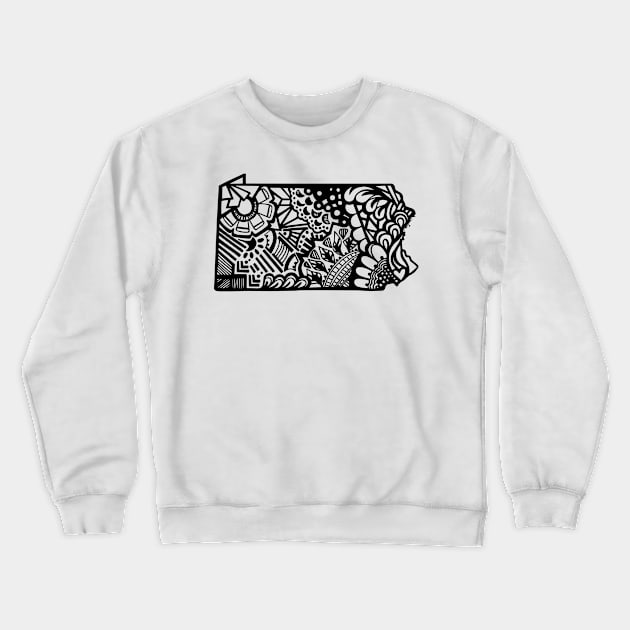 Pennsylvania_Blk Crewneck Sweatshirt by kk3lsyy